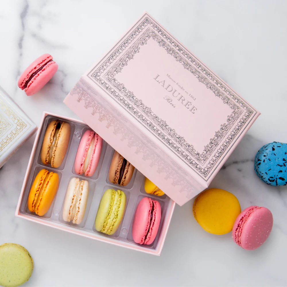 LADUREE(ラデュレ)ナポレオンⅢローズ マカロン 8個入 ギフトカード